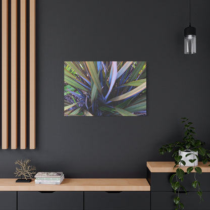 Twisted Blades of Verdant Symphony - Unique Frameless Canvas Wall Art