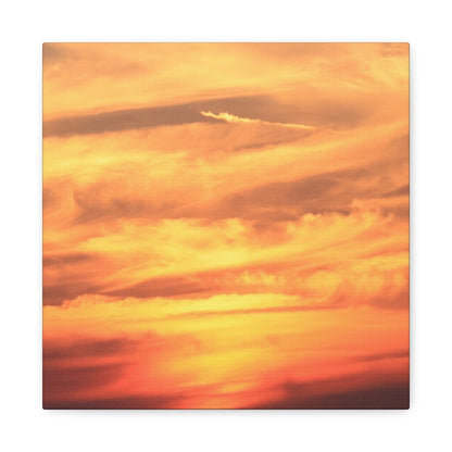 Golden Whispers - Unique Frameless Canvas Wall Art