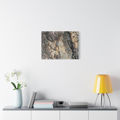 Tree Bark Symphony - Unique Frameless Canvas Wall Art