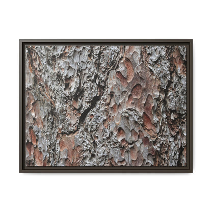 Bark Texture Symphony - Unique Stretched Canvas Wall Art