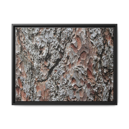 Bark Texture Symphony - Unique Stretched Canvas Wall Art