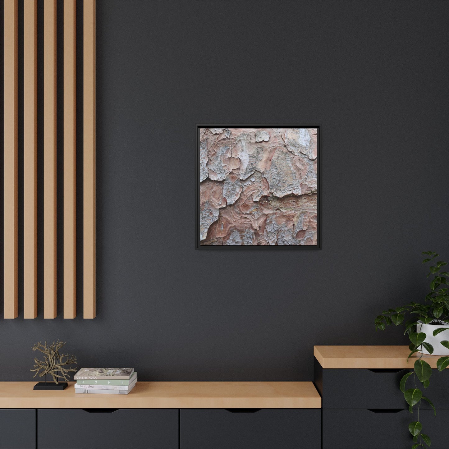 Flaking Serenity - Unique Stretched Canvas Wall Art