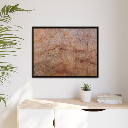 Russet Fissures - Unique Stretched Canvas Wall Art