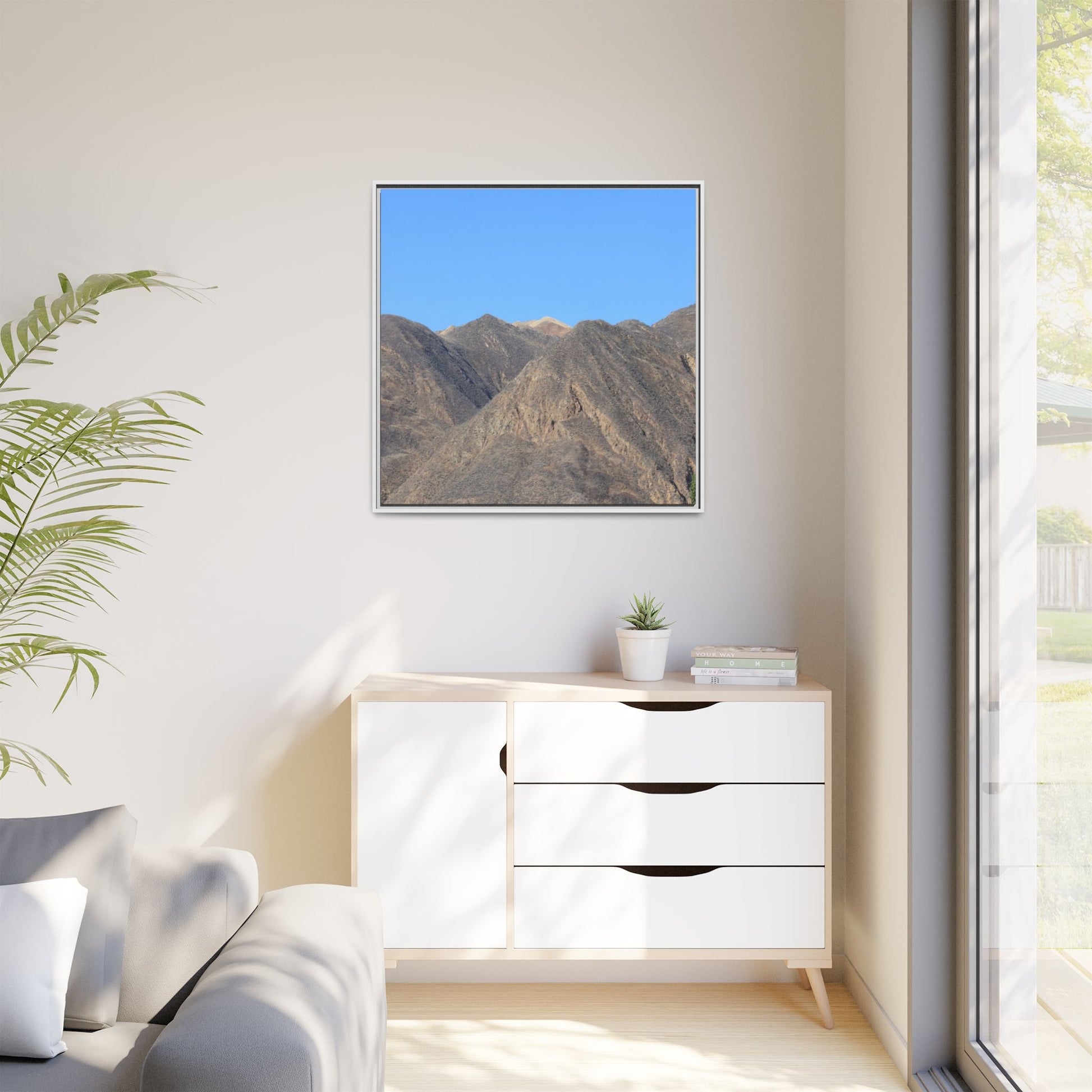 Echoes of Barren Peaks - Unique Stretched Canvas Wall Art - Art By Earth