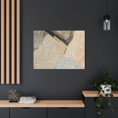 Stone Fragments - Unique Frameless Canvas Wall Art