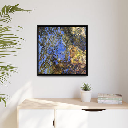 Watery Kaleidoscope - Unique Stretched Canvas Wall Art
