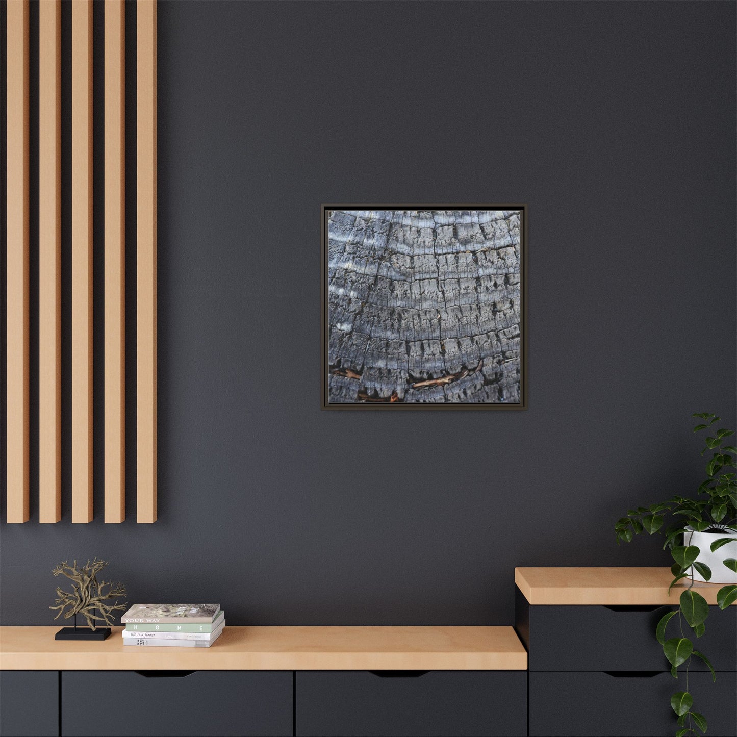 Charred Memories - Unique Stretched Canvas Wall Art