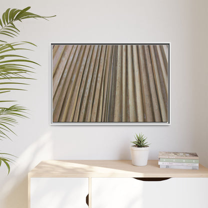 Wooden Whispers - Unique Stretched Canvas Wall Art