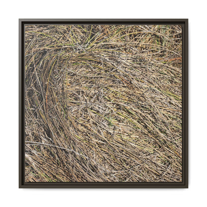 Tangled Grass Symphony - Unique Stretched Canvas Wall Art - Art By Earth