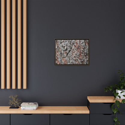Bark Texture Symphony - Unique Stretched Canvas Wall Art