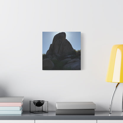 Rocks of Solitude - Unique Frameless Canvas Wall Art