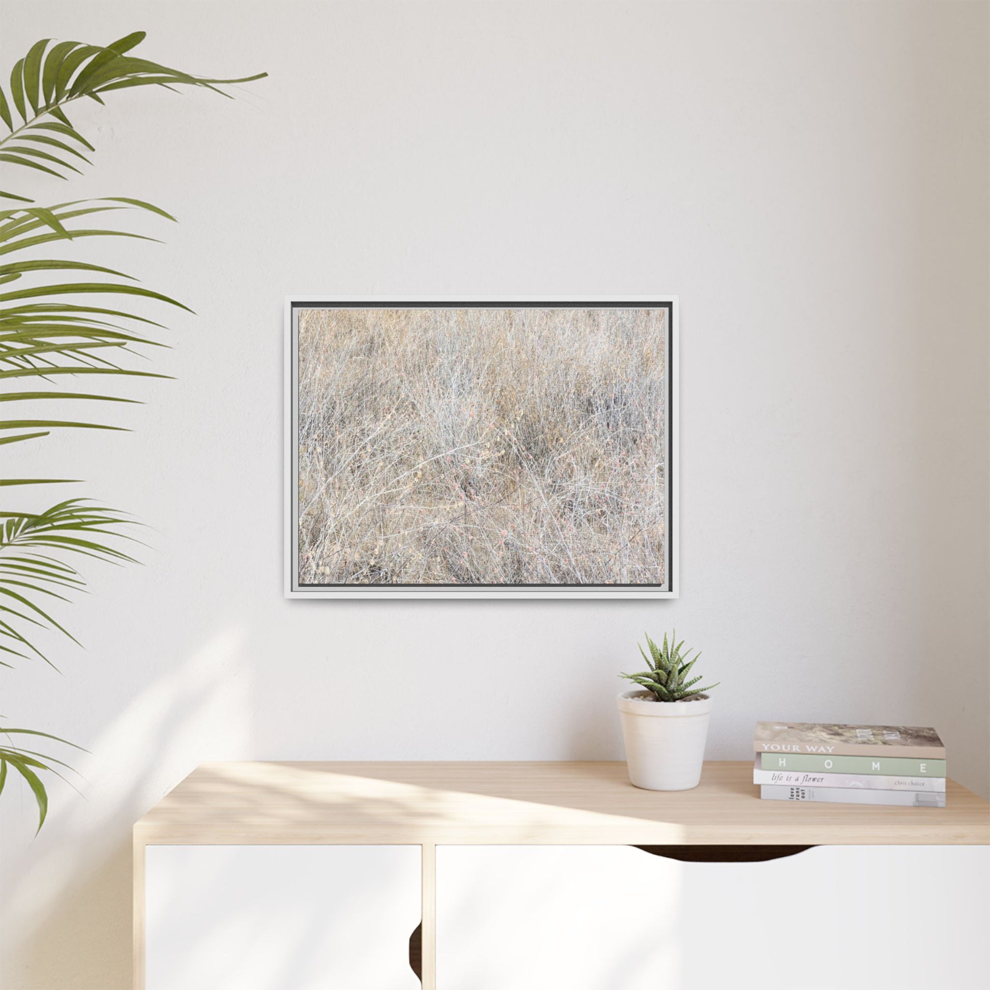Whispers of Dry Grass - Unique Stretched Canvas Wall Art - Art By Earth