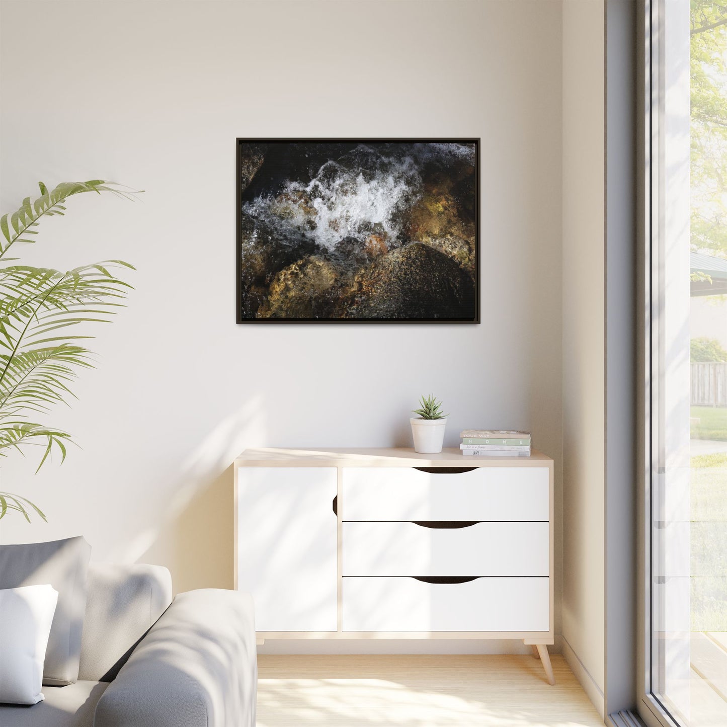 Cascading Momentum - Unique Stretched Canvas Wall Art