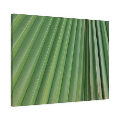 Palm Pulse - Unique Frameless Canvas Wall Art