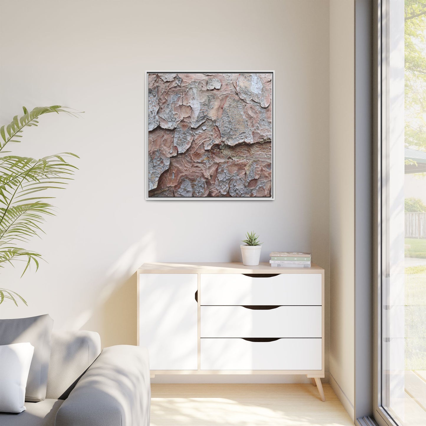 Flaking Serenity - Unique Stretched Canvas Wall Art