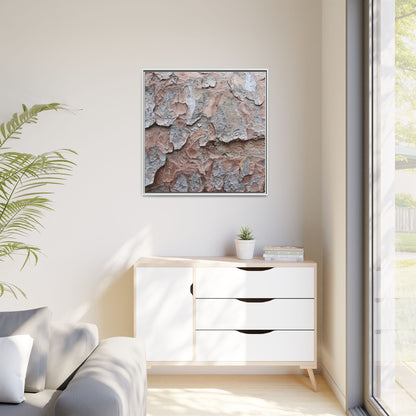 Flaking Serenity - Unique Stretched Canvas Wall Art