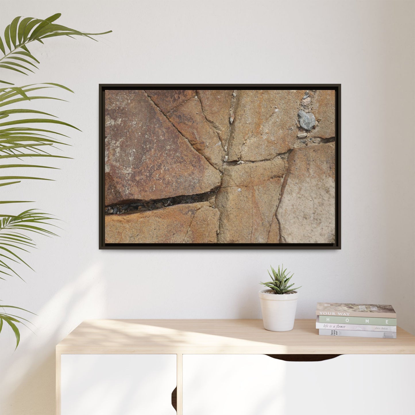 Rusty Crevices - Unique Stretched Canvas Wall Art