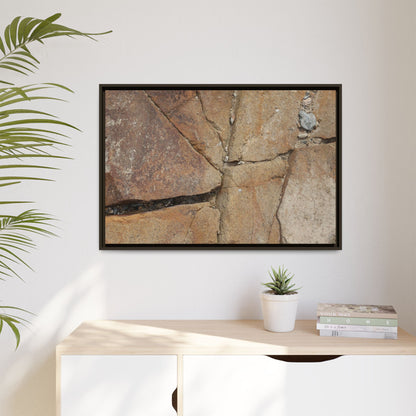 Rusty Crevices - Unique Stretched Canvas Wall Art
