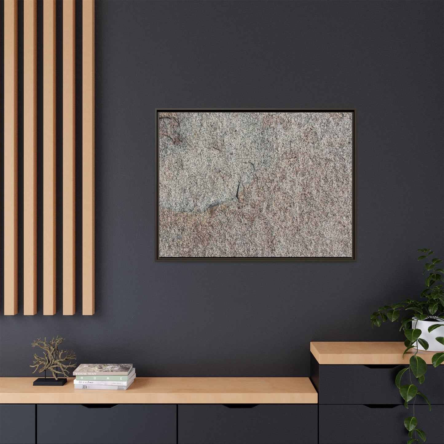 Fissured Stone - Unique Stretched Canvas Wall Art