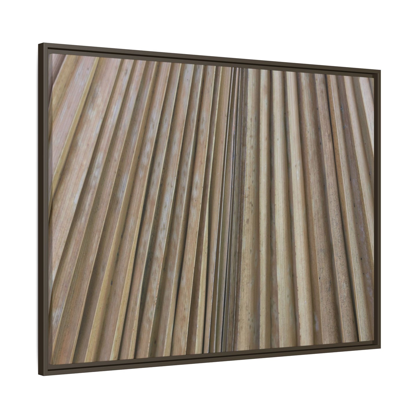Wooden Whispers - Unique Stretched Canvas Wall Art