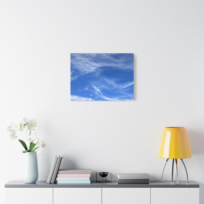Sky's Ethereal Dance - Unique Frameless Canvas Wall Art
