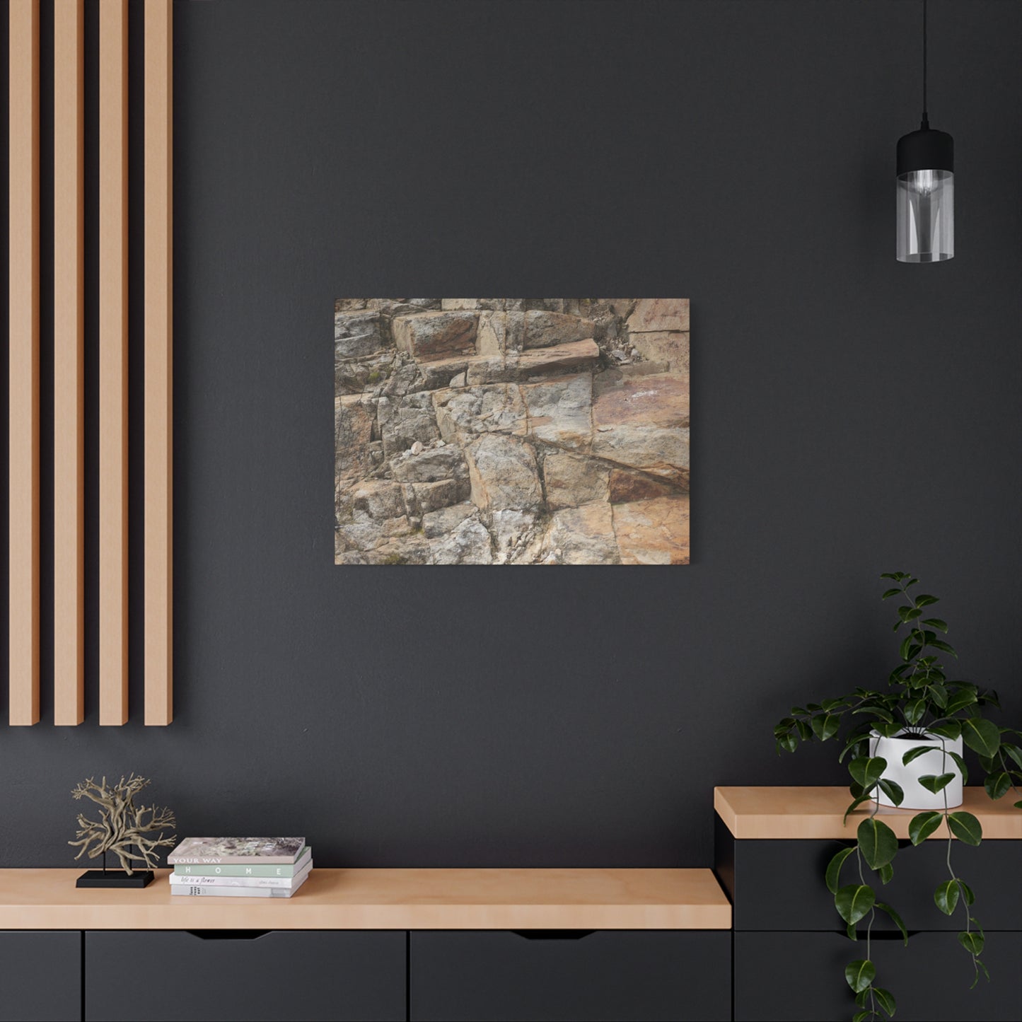 Stone Memories - Unique Frameless Canvas Wall Art
