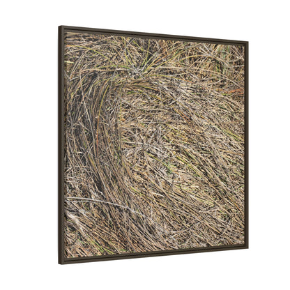 Tangled Grass Symphony - Unique Stretched Canvas Wall Art - Art By Earth