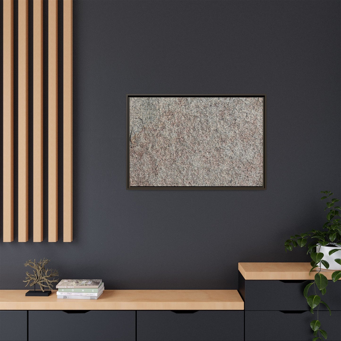 Granular Whispers - Unique Stretched Canvas Wall Art