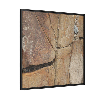 Rusty Crevices - Unique Stretched Canvas Wall Art