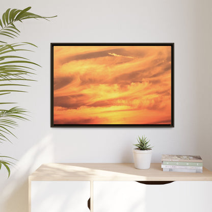 Burning Skies - Unique Stretched Canvas Wall Art