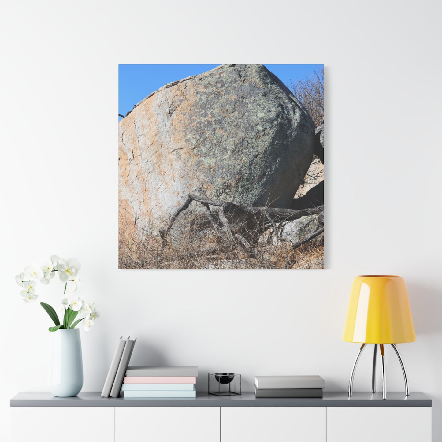 Boulder's Solitude - Unique Stretched Canvas Wall Art - Art By Earth