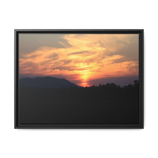 Gilded Horizon - Unique Stretched Canvas Wall Art