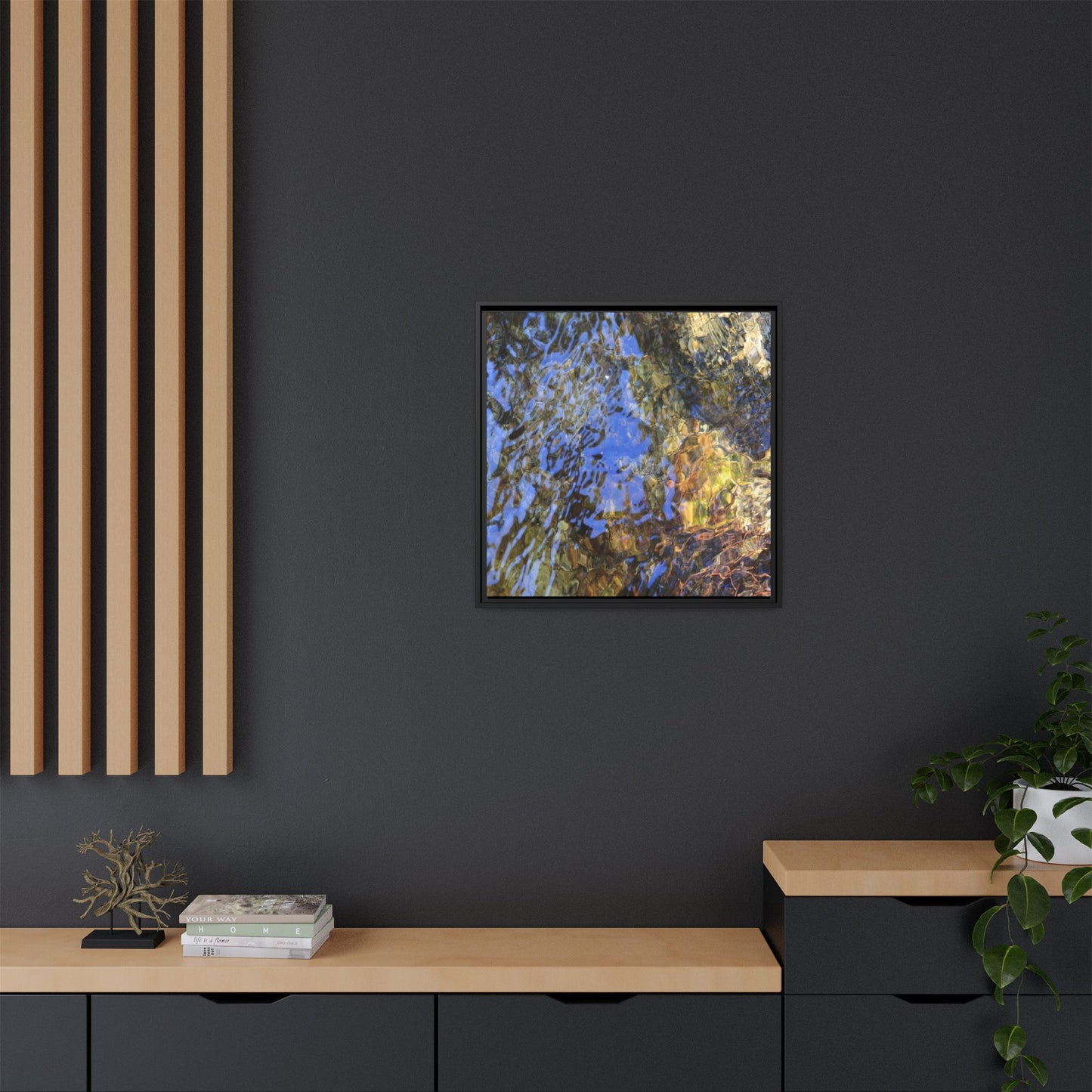 Watery Kaleidoscope - Unique Stretched Canvas Wall Art
