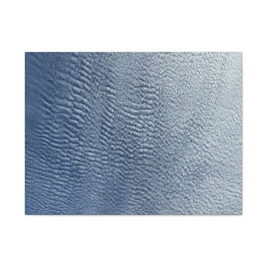 Rippling Echoes of Cerulean Stillness - Unique Frameless Canvas Wall Art