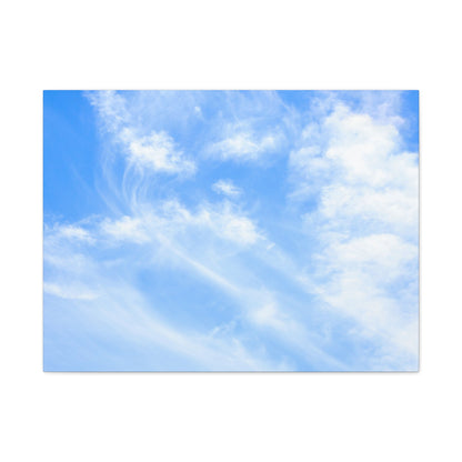 Whispers of Cerulean - Unique Frameless Canvas Wall Art