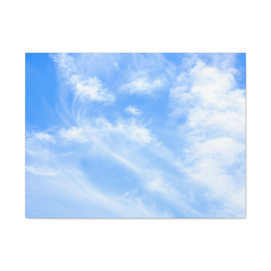 Whispers of Cerulean - Unique Frameless Canvas Wall Art