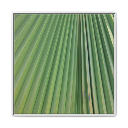 Emerald Rays - Unique Stretched Canvas Wall Art