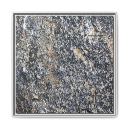 Crystalline Echoes - Unique Stretched Canvas Wall Art