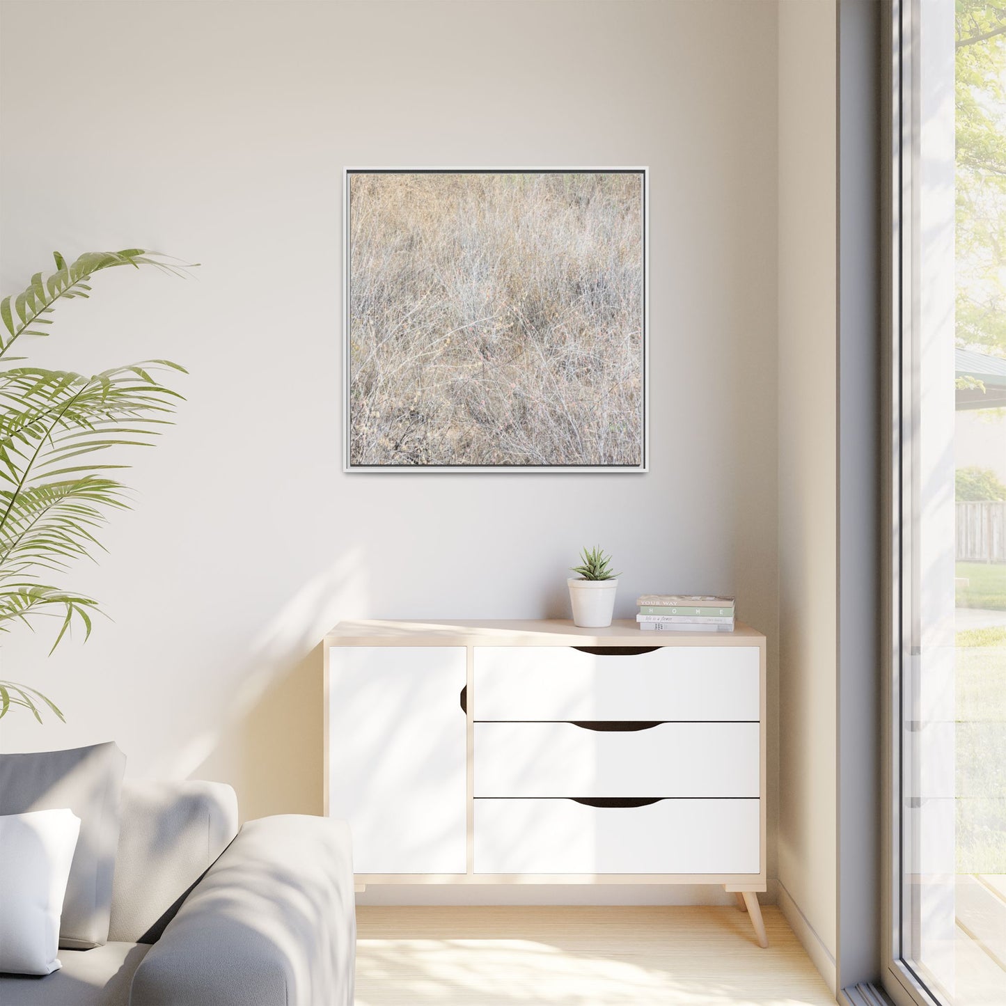 Whispers of Dry Grass - Unique Stretched Canvas Wall Art - Art By Earth