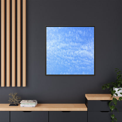 Wispy Blue Dreams - Unique Stretched Canvas Wall Art