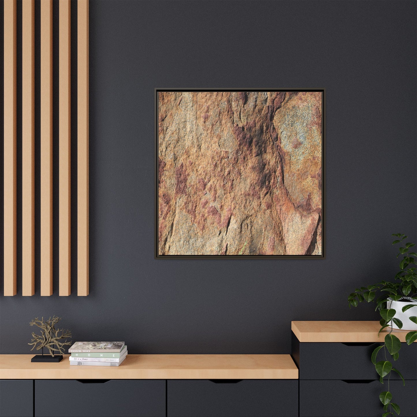 Russet Stone - Unique Stretched Canvas Wall Art