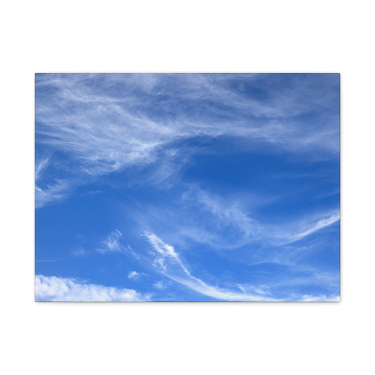 Sky's Ethereal Dance - Unique Frameless Canvas Wall Art