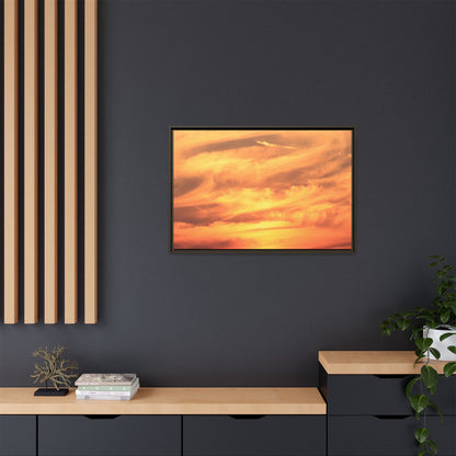 Burning Skies - Unique Stretched Canvas Wall Art