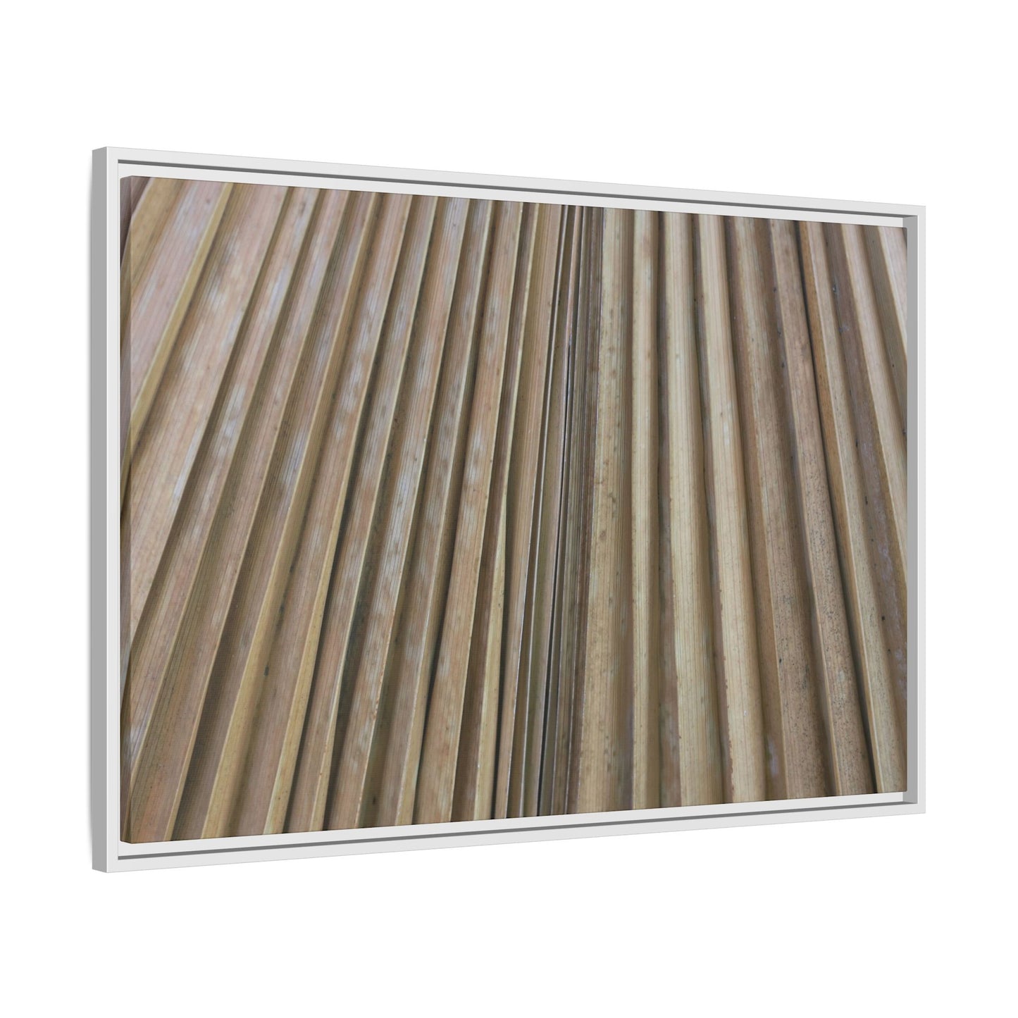 Wooden Whispers - Unique Stretched Canvas Wall Art