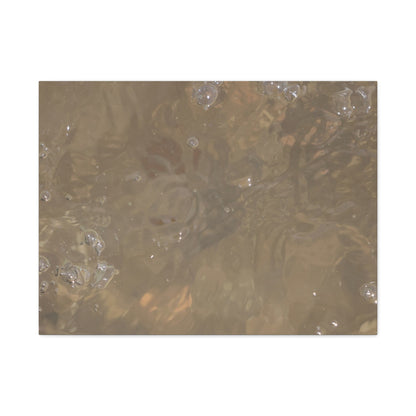 Echoes of Liquid Gold - Unique Frameless Canvas Wall Art