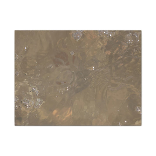 Echoes of Liquid Gold - Unique Frameless Canvas Wall Art