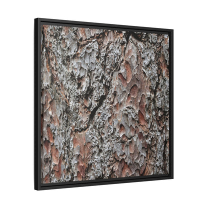 Bark Texture Symphony - Unique Stretched Canvas Wall Art