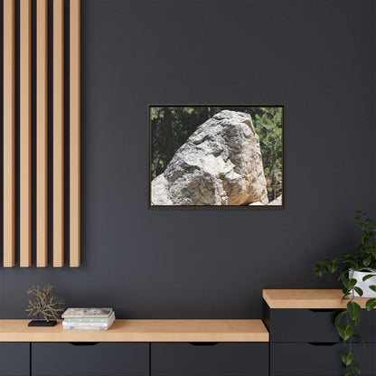 Stone's Silent Whisper - Unique Stretched Canvas Wall Art