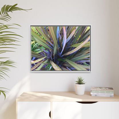 Radiant Leaves - Unique Stretched Canvas Wall Art