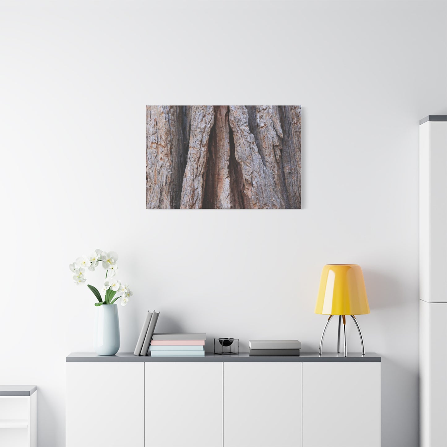 Fractured Skin of Time - Unique Frameless Canvas Wall Art